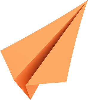 3D Floating Element Paper Plane